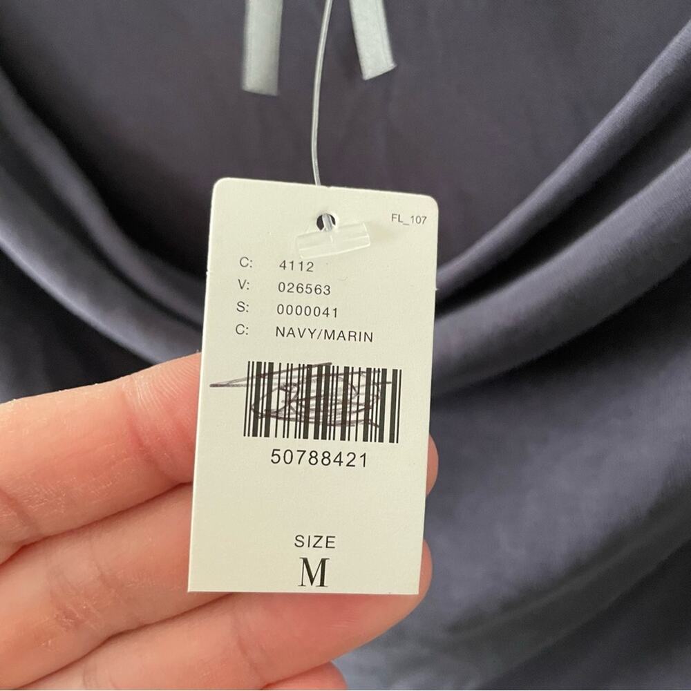 NWT New Anthropologie Cupro Cold Shoulder Drape Shirt Size M - Picture 5 of 8